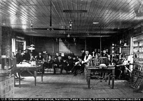 In the Menlo Park Lab, 1880